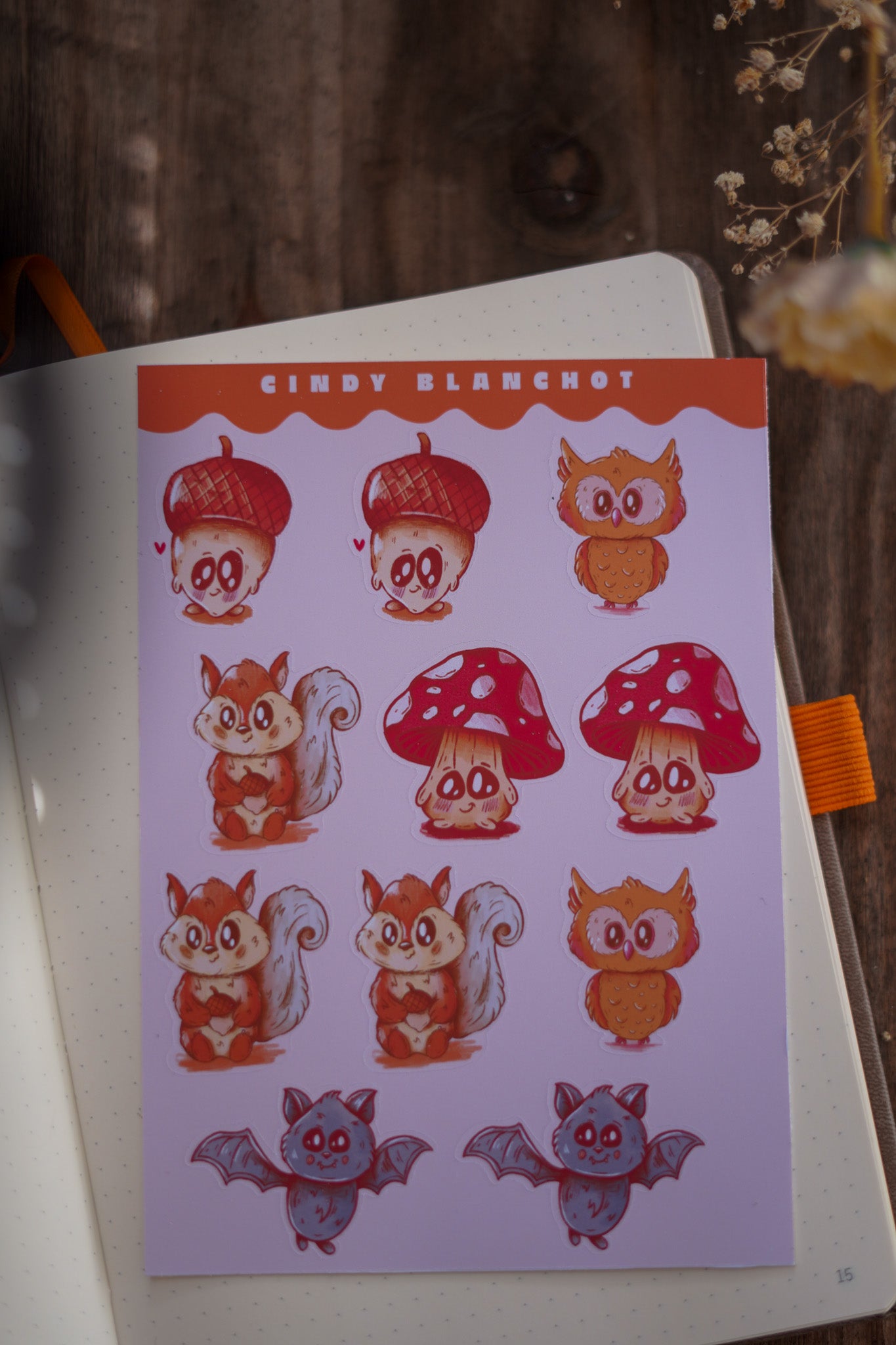 Planche sitckers - Les mignons