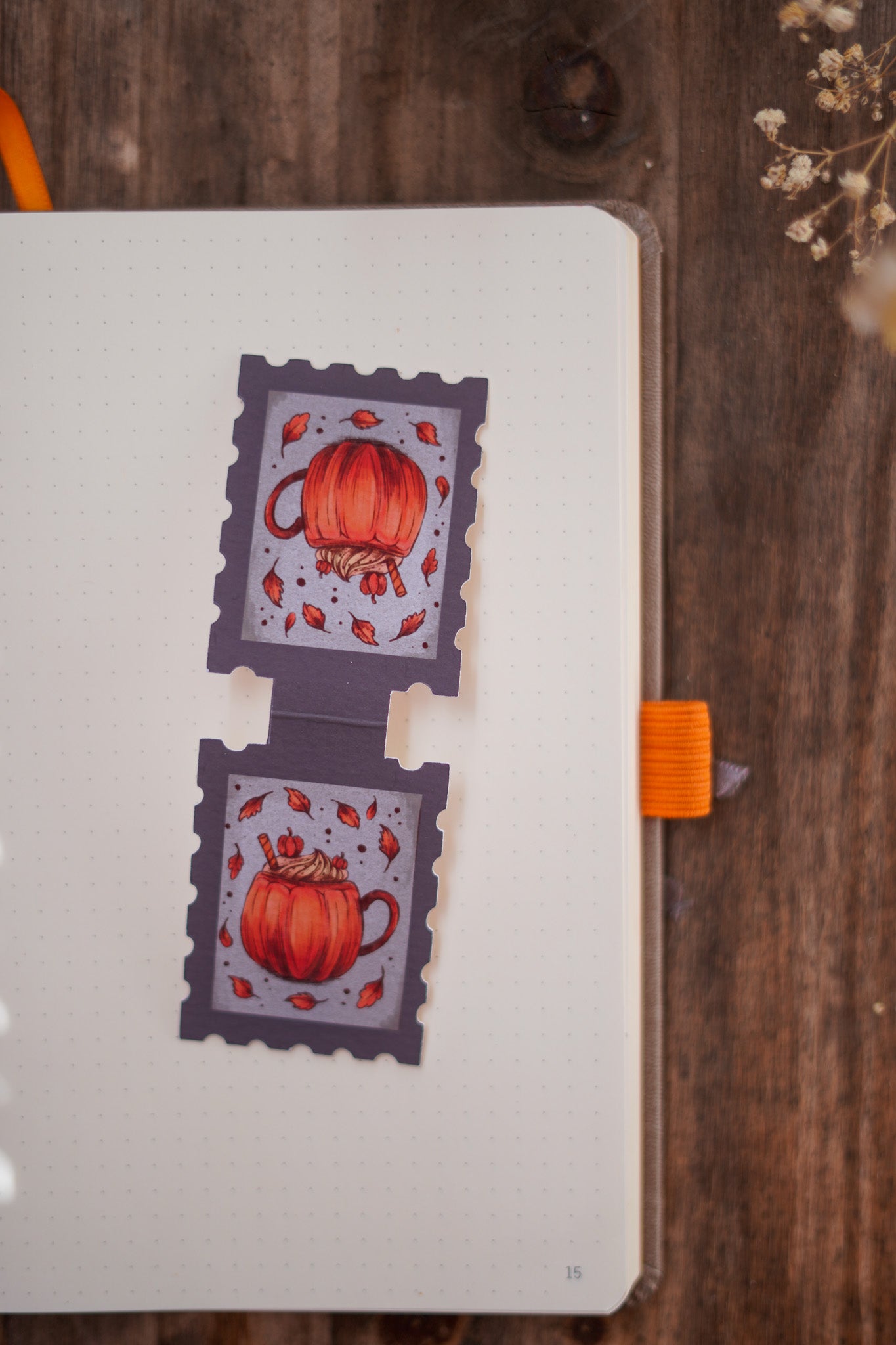 Marque page timbre - Tasse