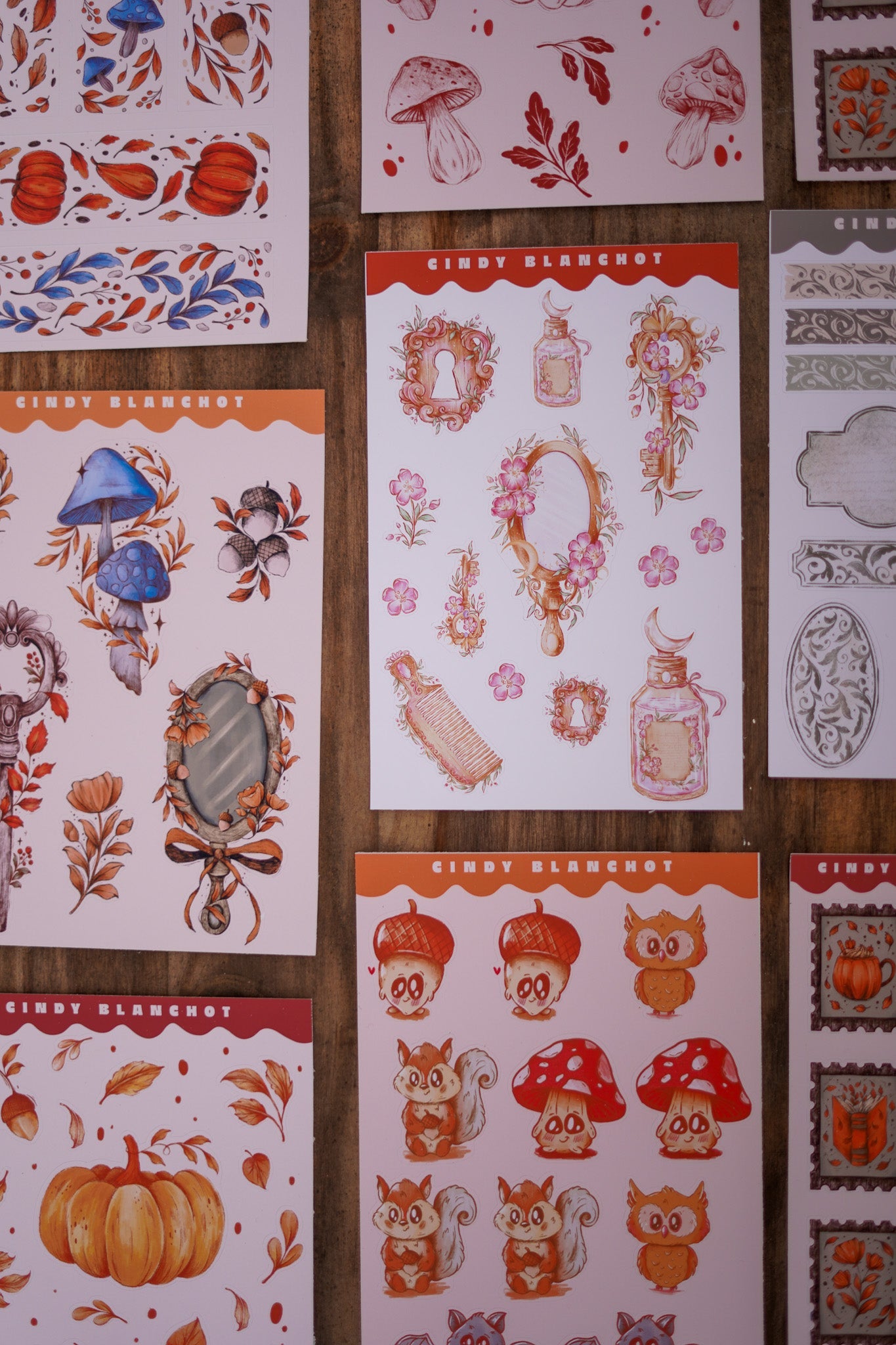 Planches stickers