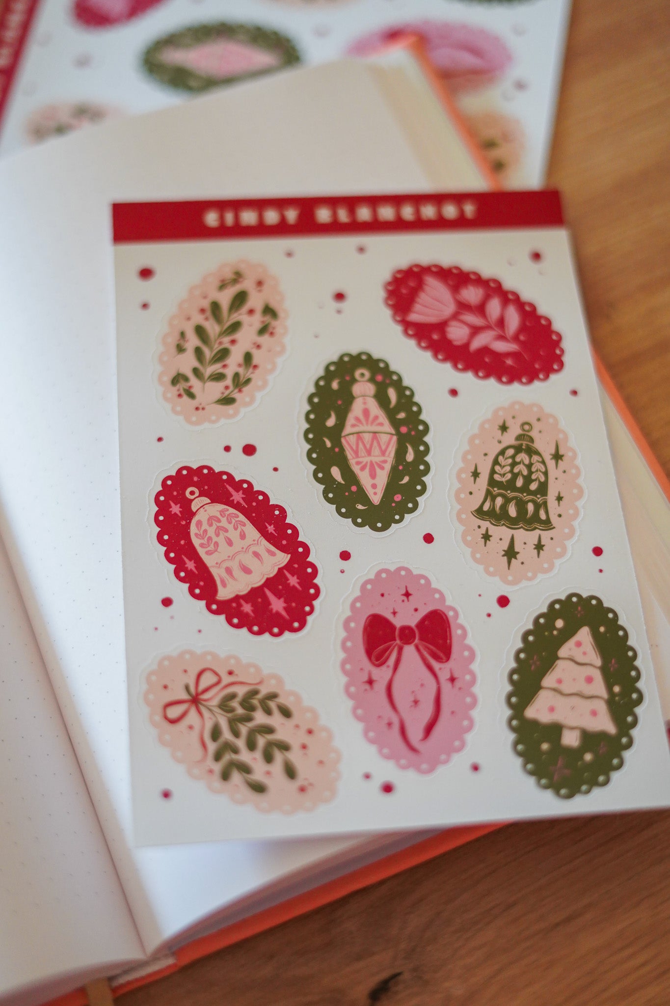 Planche sitckers - Napperon dentelle