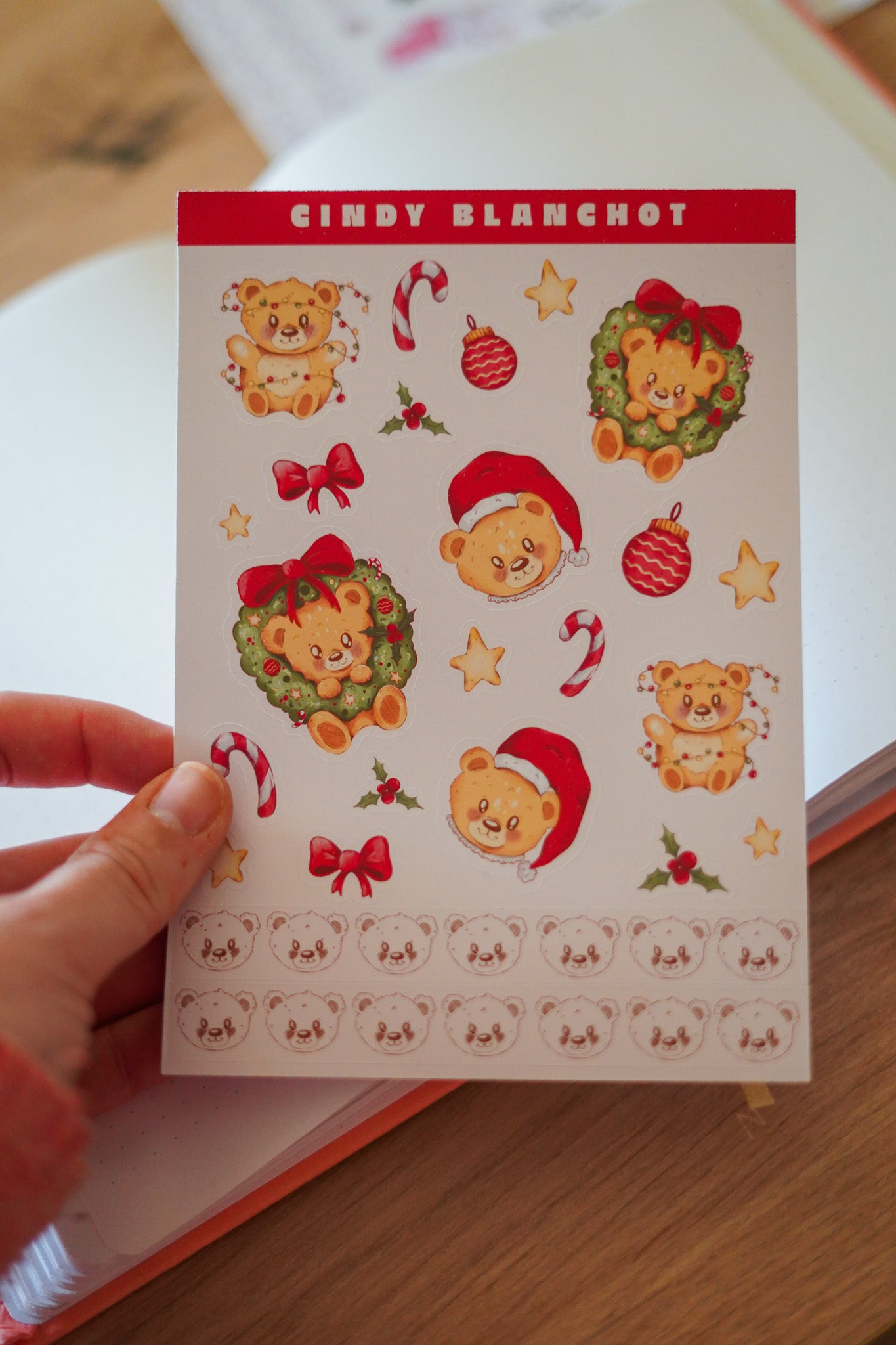 Planche sitckers - Ouson Noël