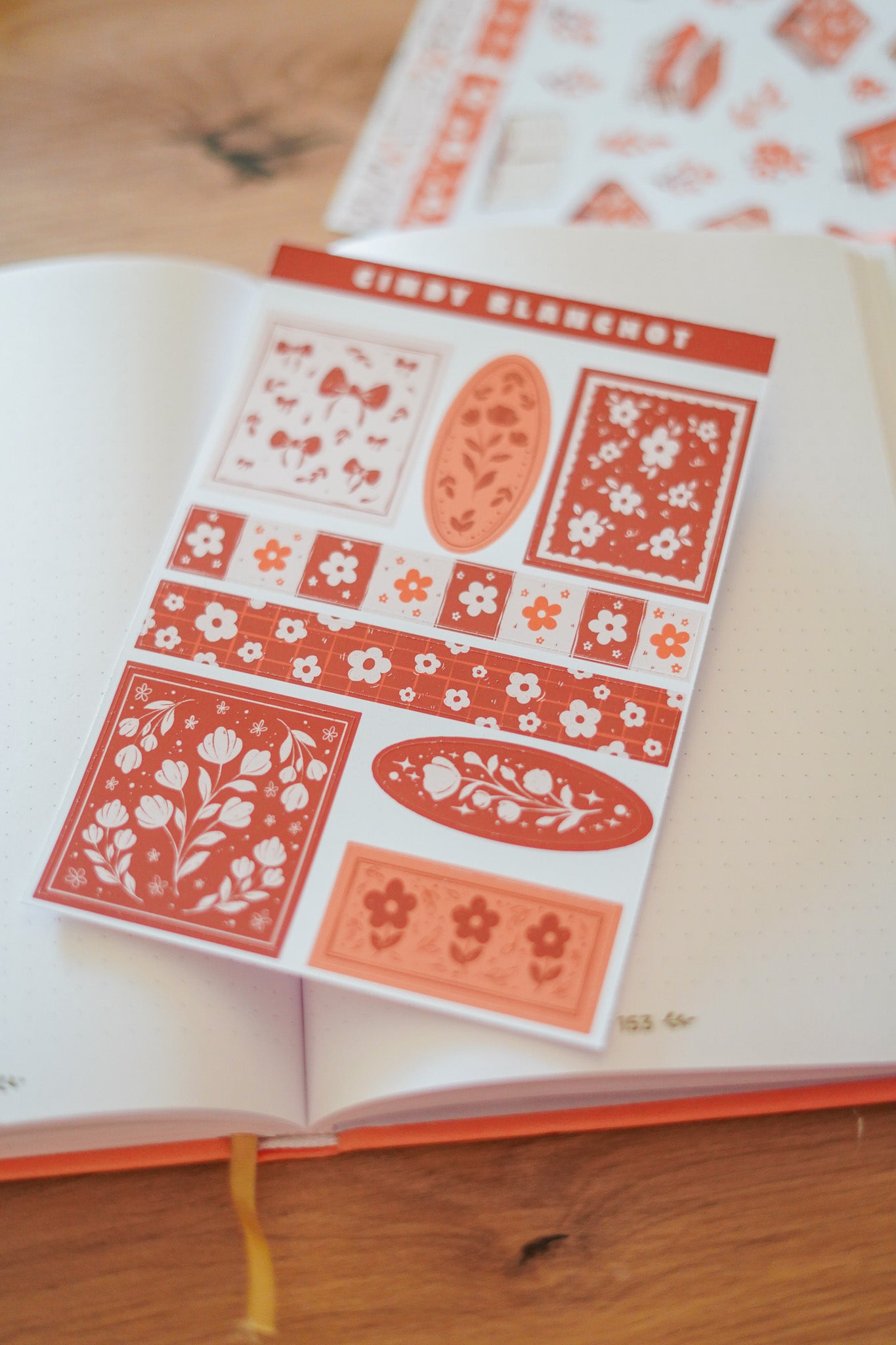 Planche sitckers - Cadres marron