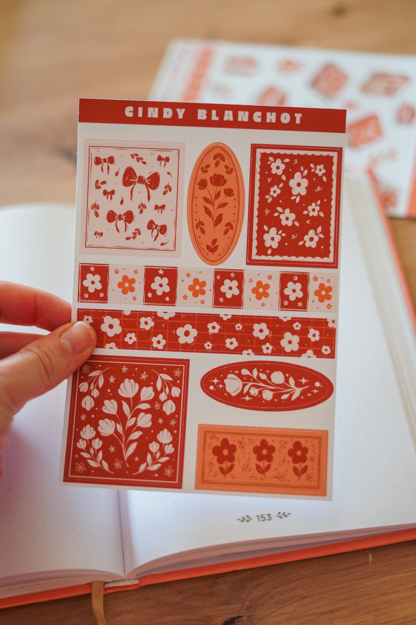 Planche sitckers - Cadres marron