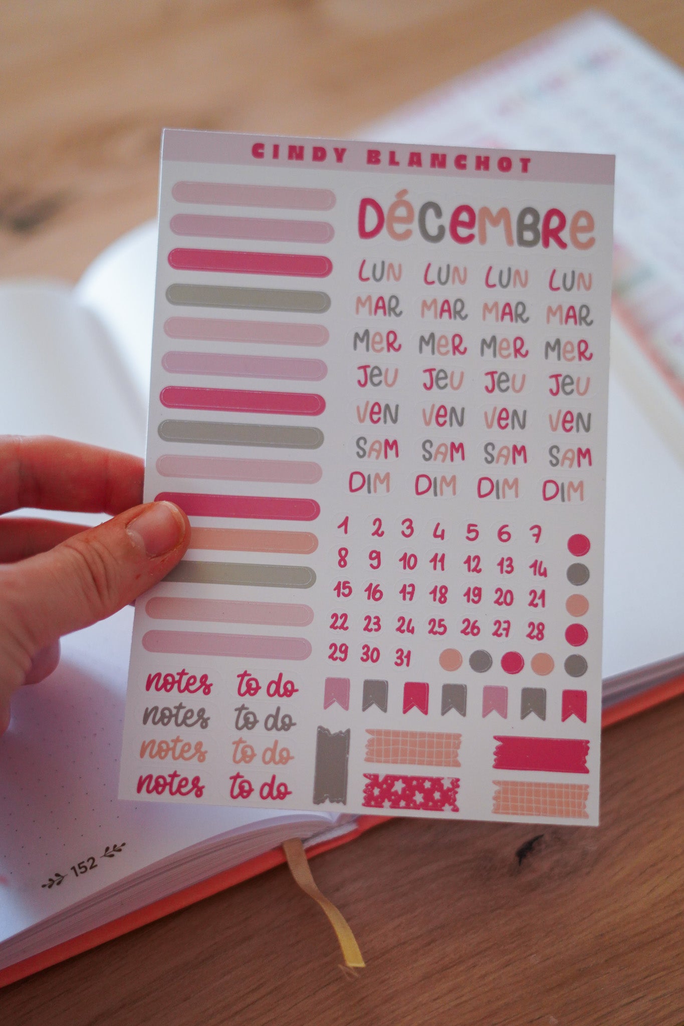 Planche sitckers - Décembre