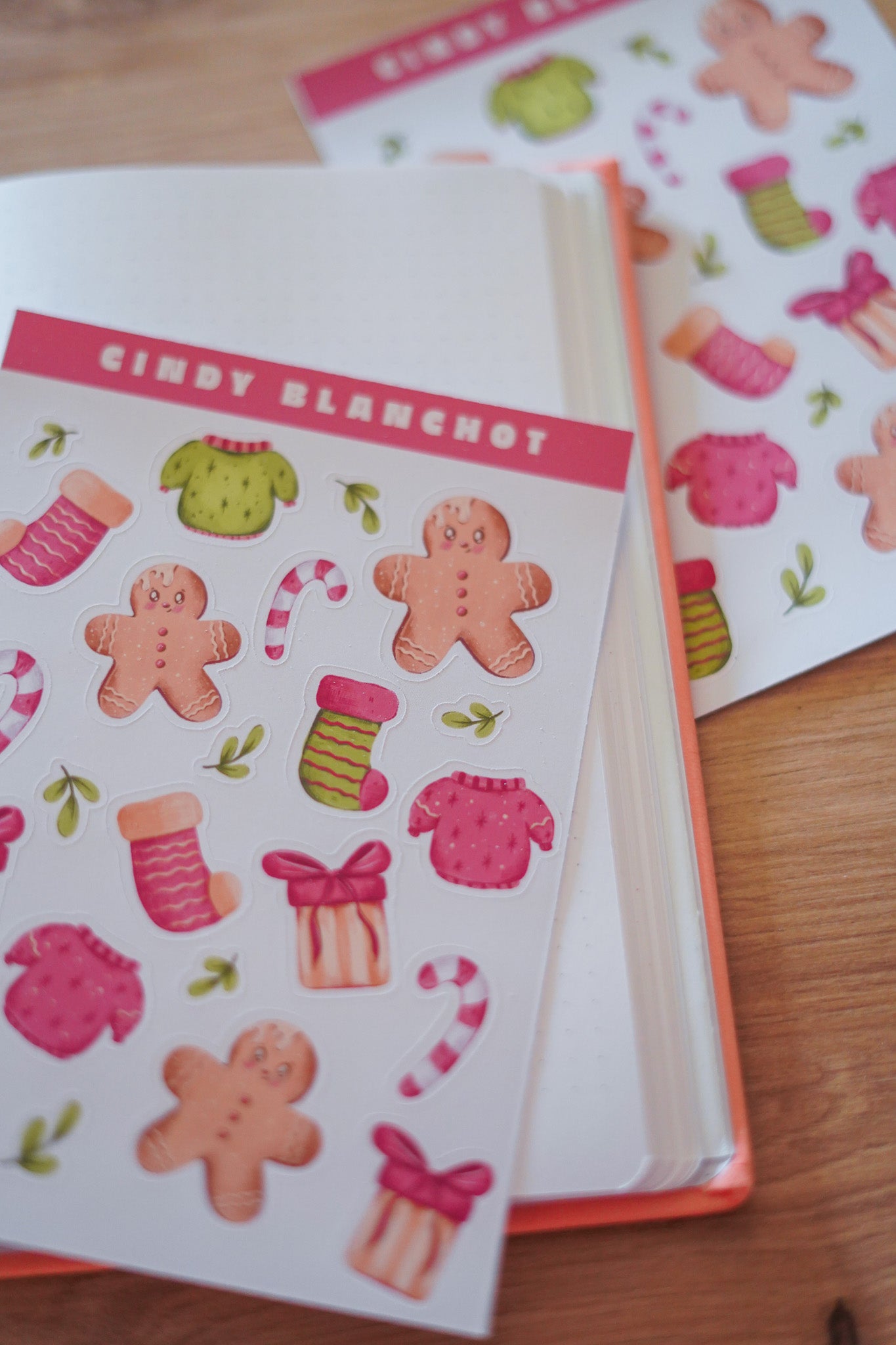 Planche sitckers - Motifs de Noël