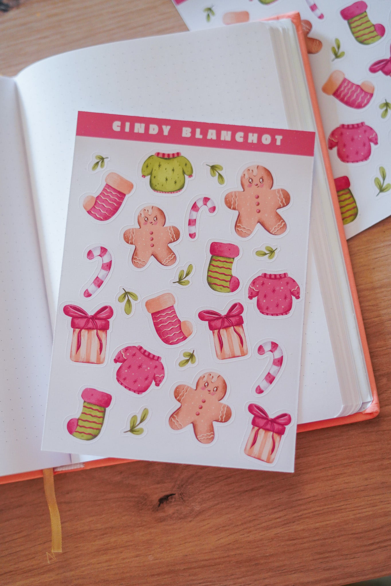 Planche sitckers - Motifs de Noël