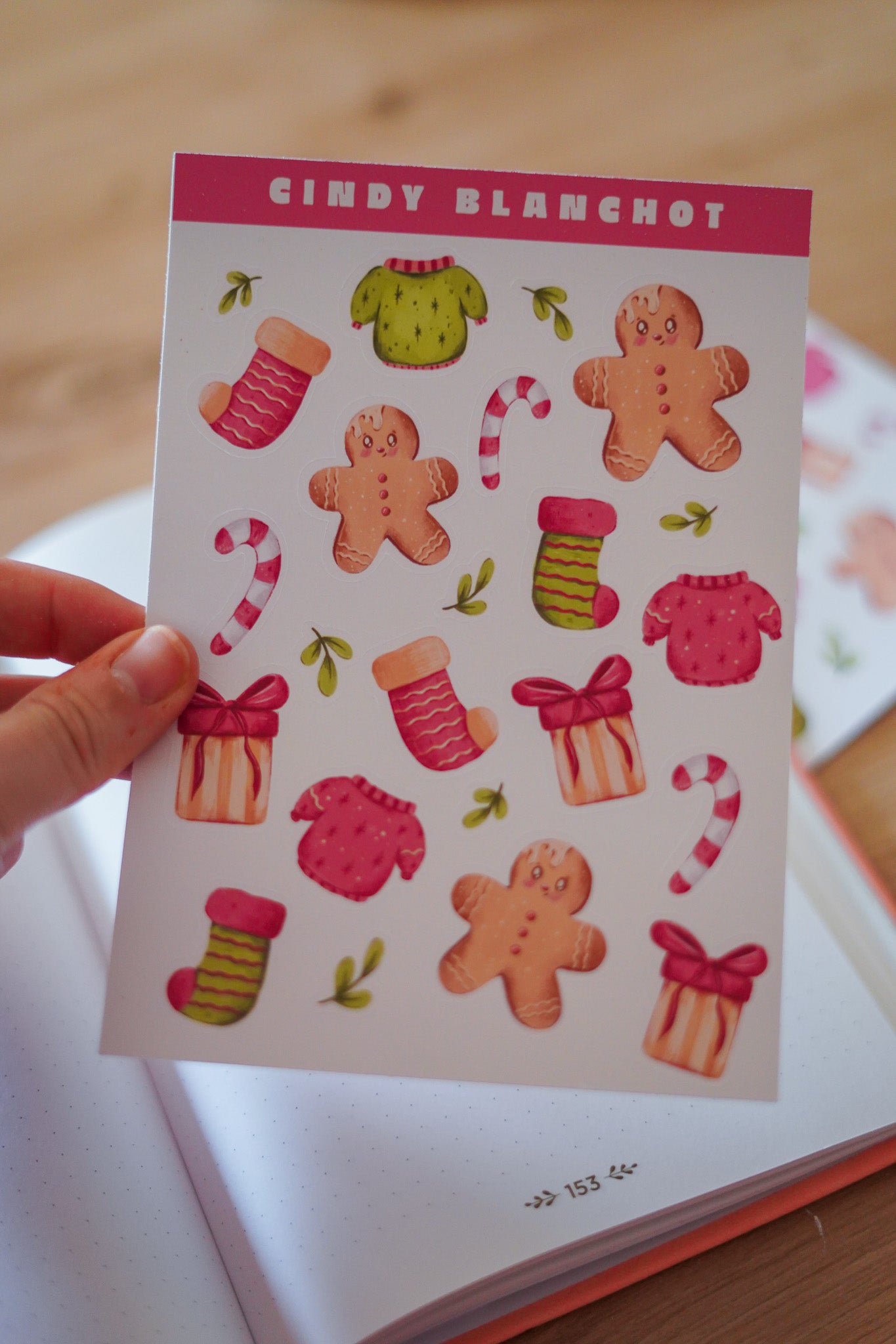 Planche sitckers - Motifs de Noël