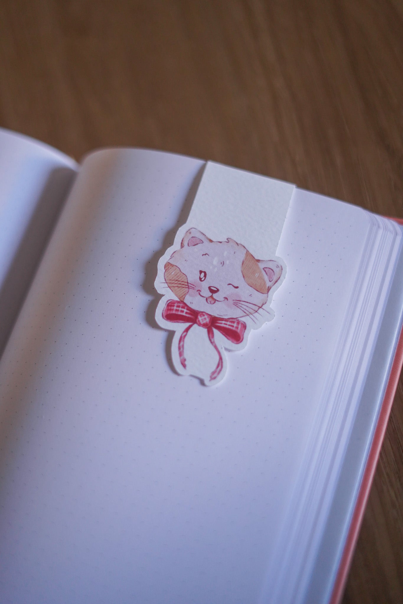 Marque page aimanté - Chat Noeud Papillon