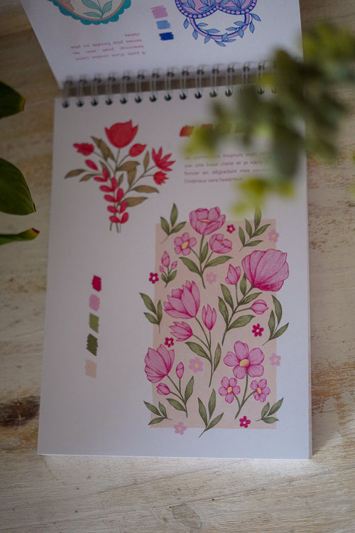 Carnet de Coloriage - Les Fleurs